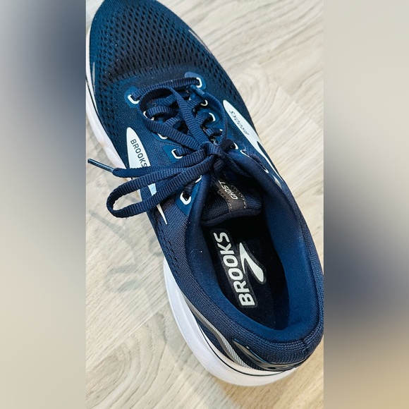 BROOKS GHOST 15 WOMENS RUNNING SHOE ATHLETIC PEACOAT/PEARL/SALT AIR SIZE 9.5 - Picture 8 of 14